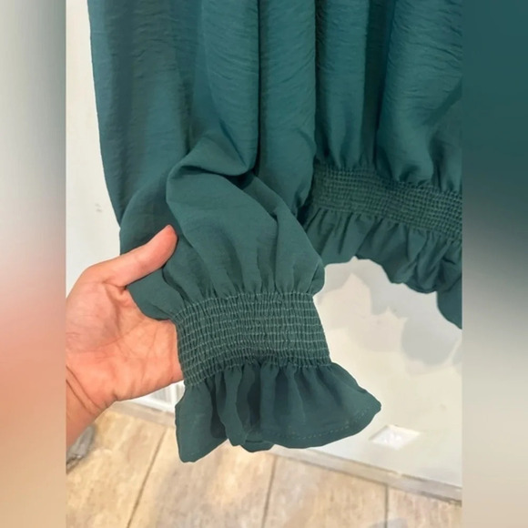 Vine & Love Flowy‎ Blouse Green 3X. No Flaws, No Stains No Signs of Wear A0038 - Picture 6 of 8